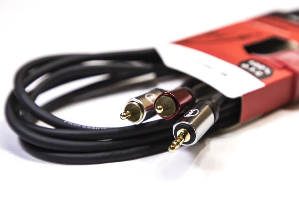 Аудио кабель MUZKABEL EYC05, MINI JACK (3.5) - 2RCA миниатюра 2