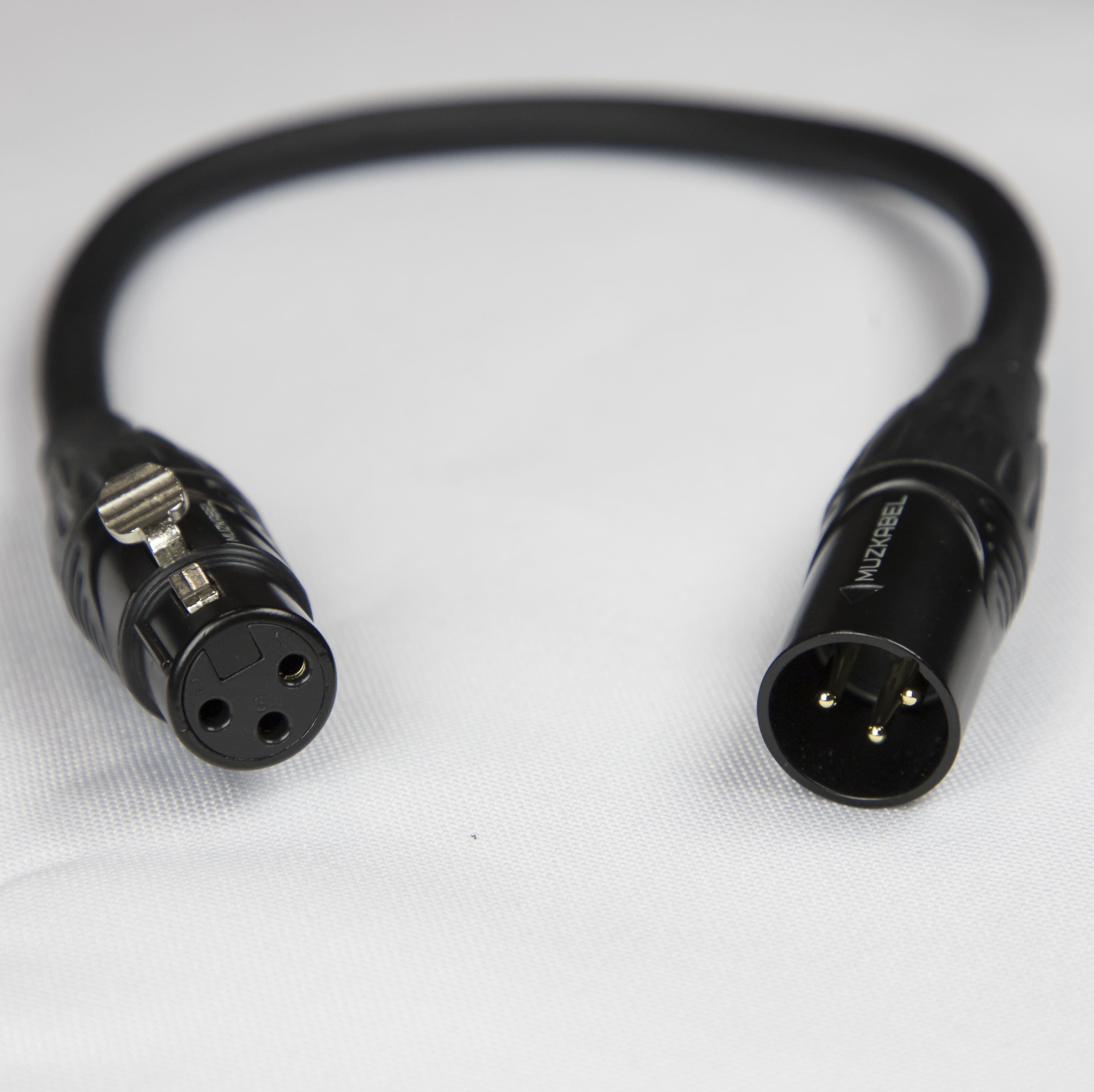 Патч-кабель MUZKABEL CBXMK3P, XLR - XLR миниатюра 3