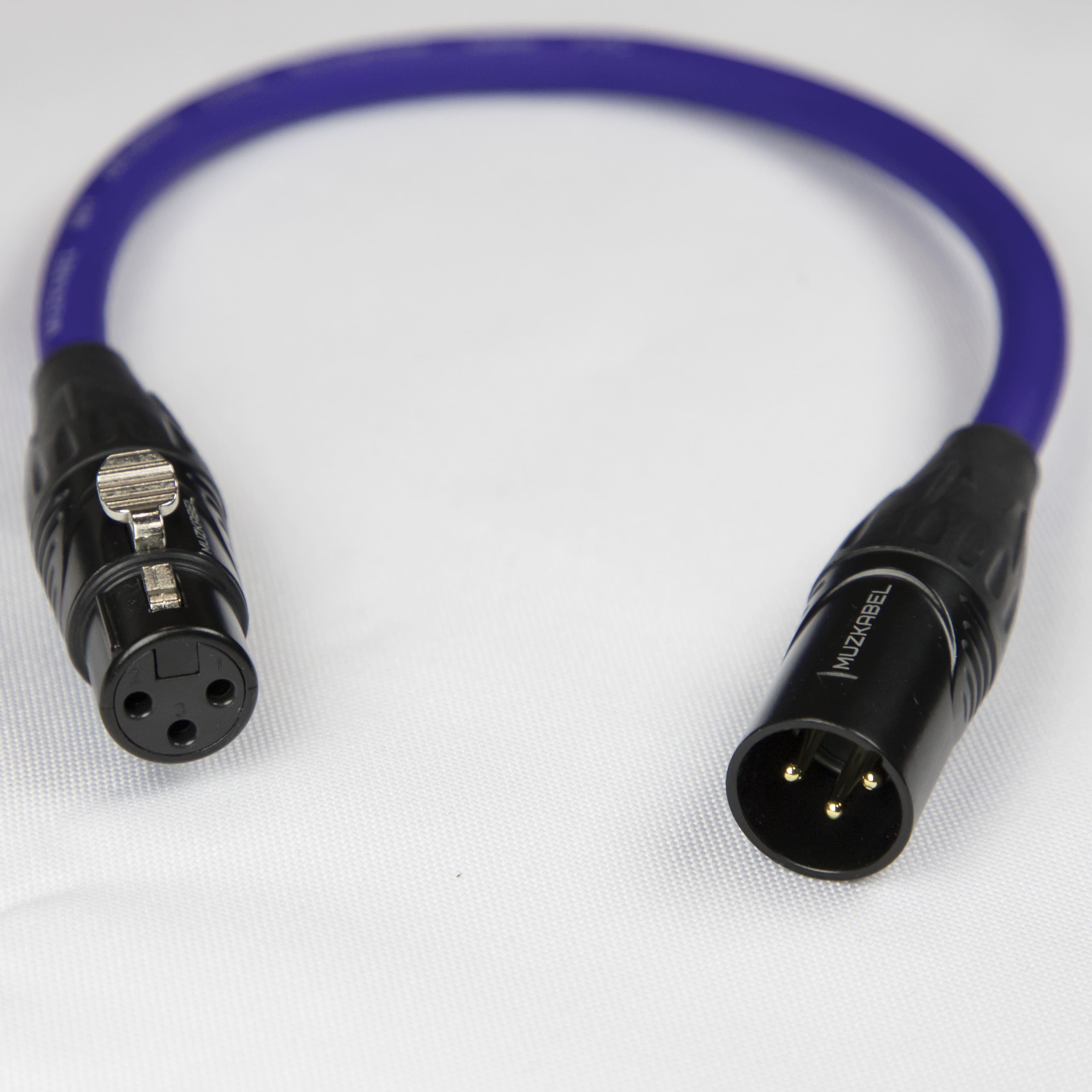 Патч-кабель MUZKABEL XXFMK1VP, XLR - XLR миниатюра 3