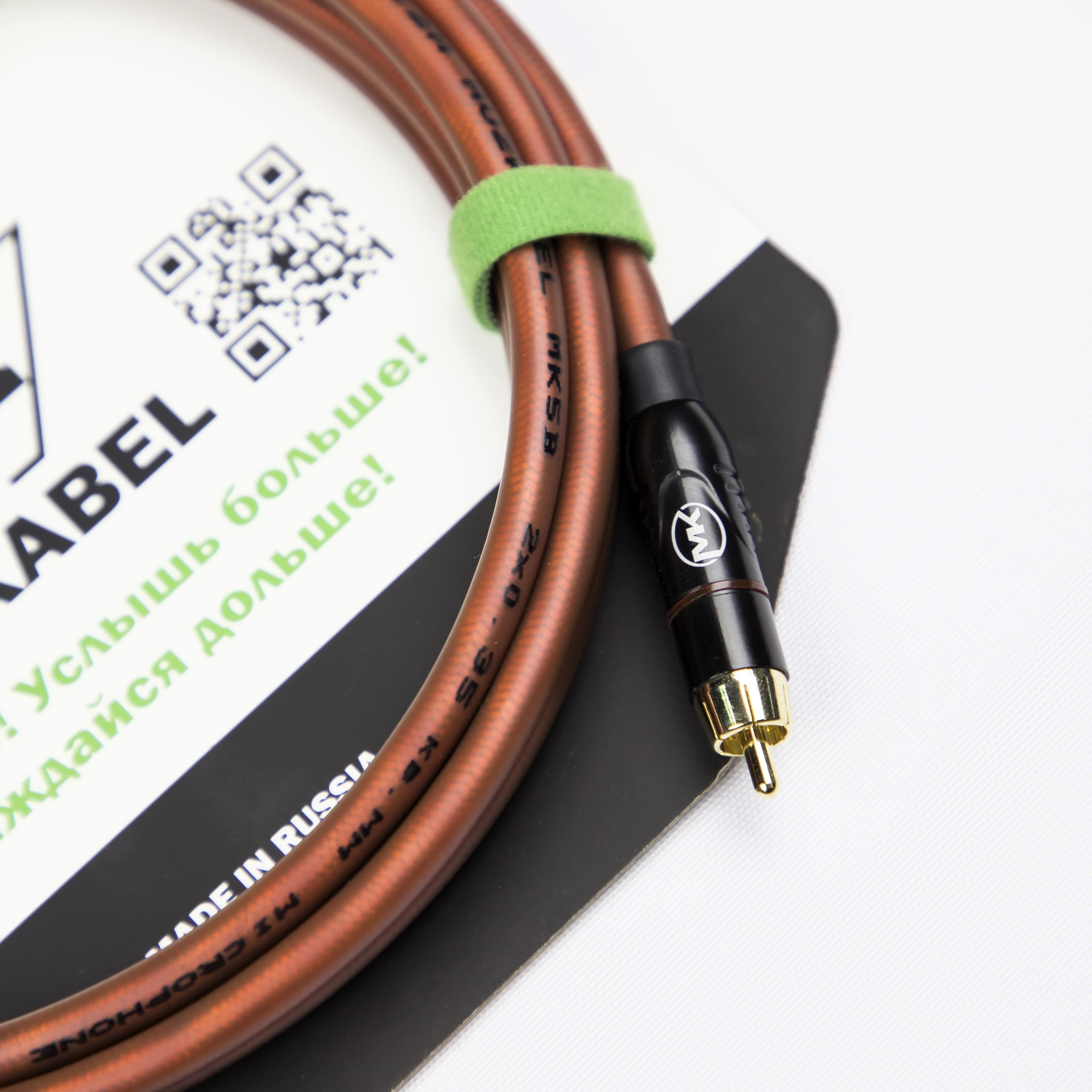 Аудио кабель MUZKABEL RCXMK5B, RCA - RCA (Красное кольцо) миниатюра 4