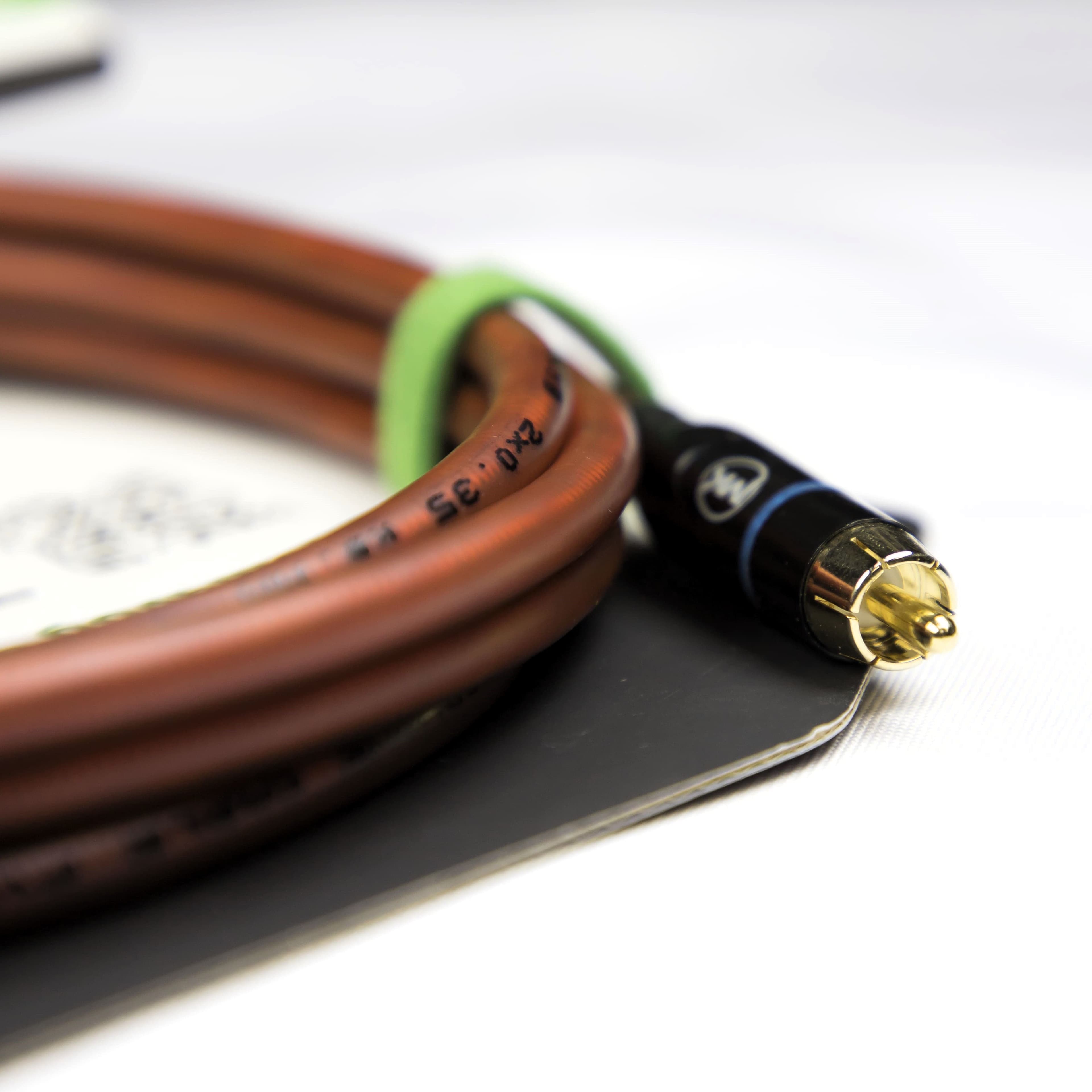 Аудио кабель MUZKABEL RCXMK5B, RCA - RCA (Синее кольцо) миниатюра 6