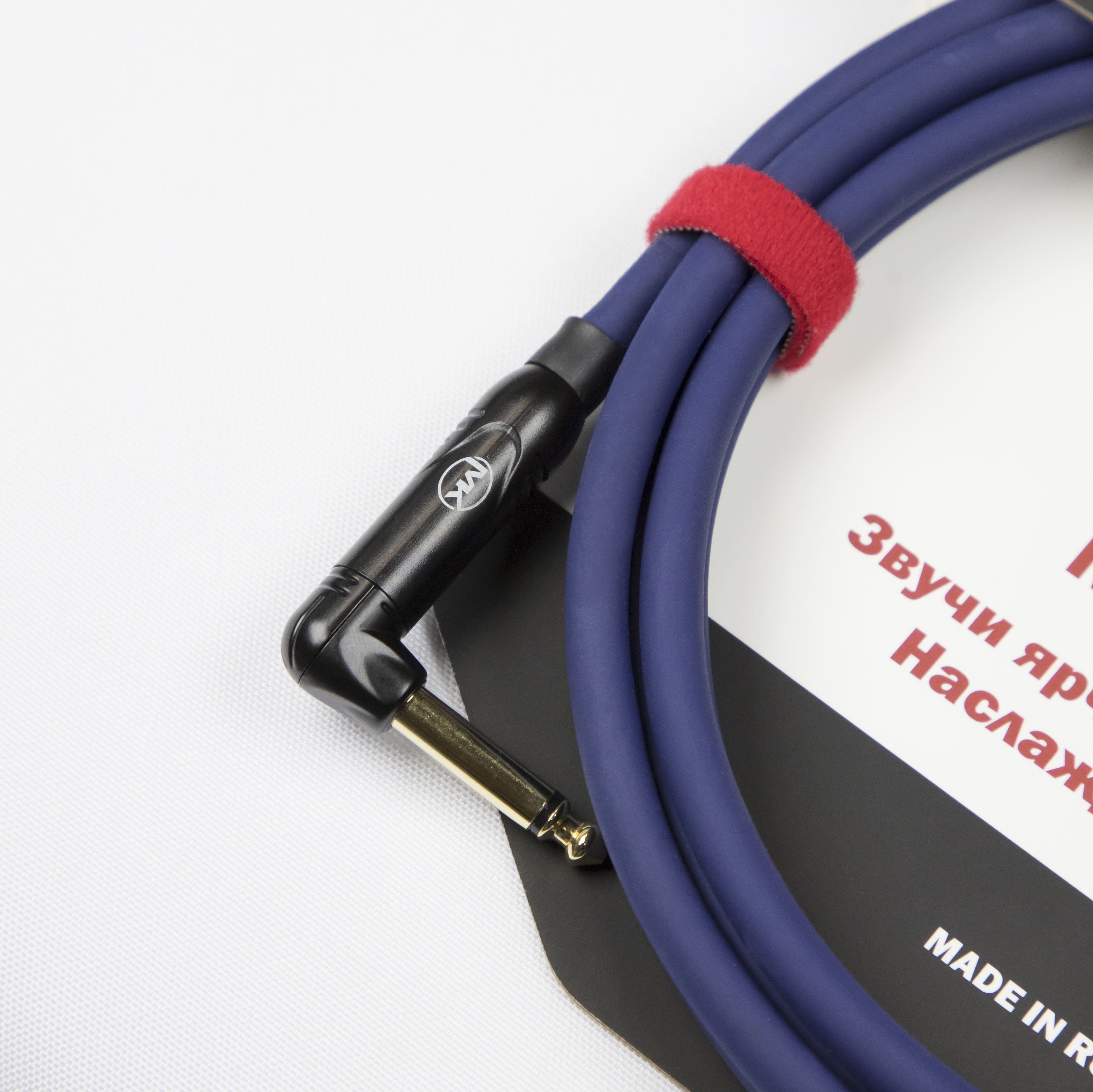 Гитарный кабель MUZKABEL JJFMK1S(R), JACK - JACK (Угловой) миниатюра 2