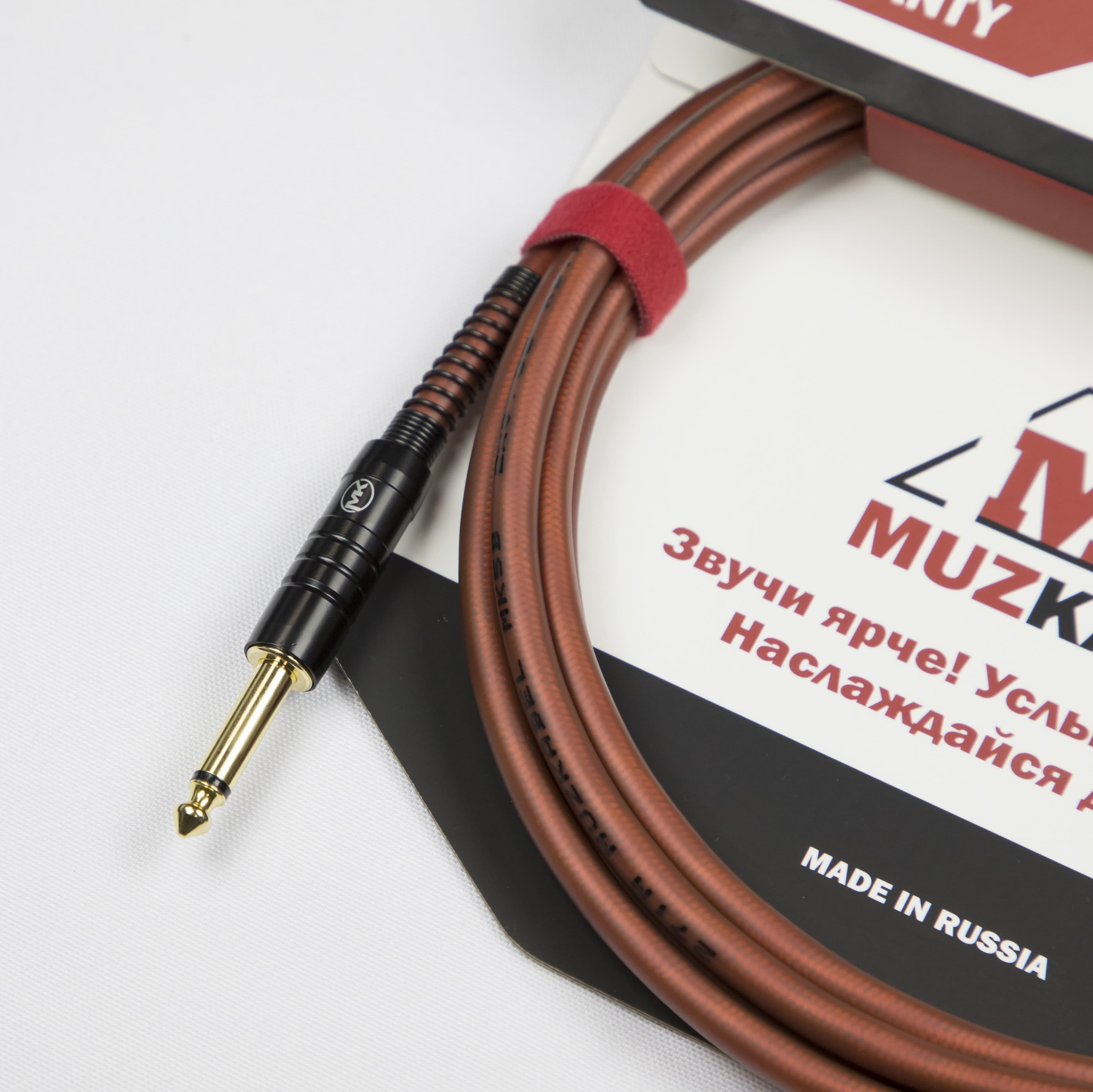 Гитарный кабель MUZKABEL AXSMK5B, JACK (моно) - XLR (папа) миниатюра 2