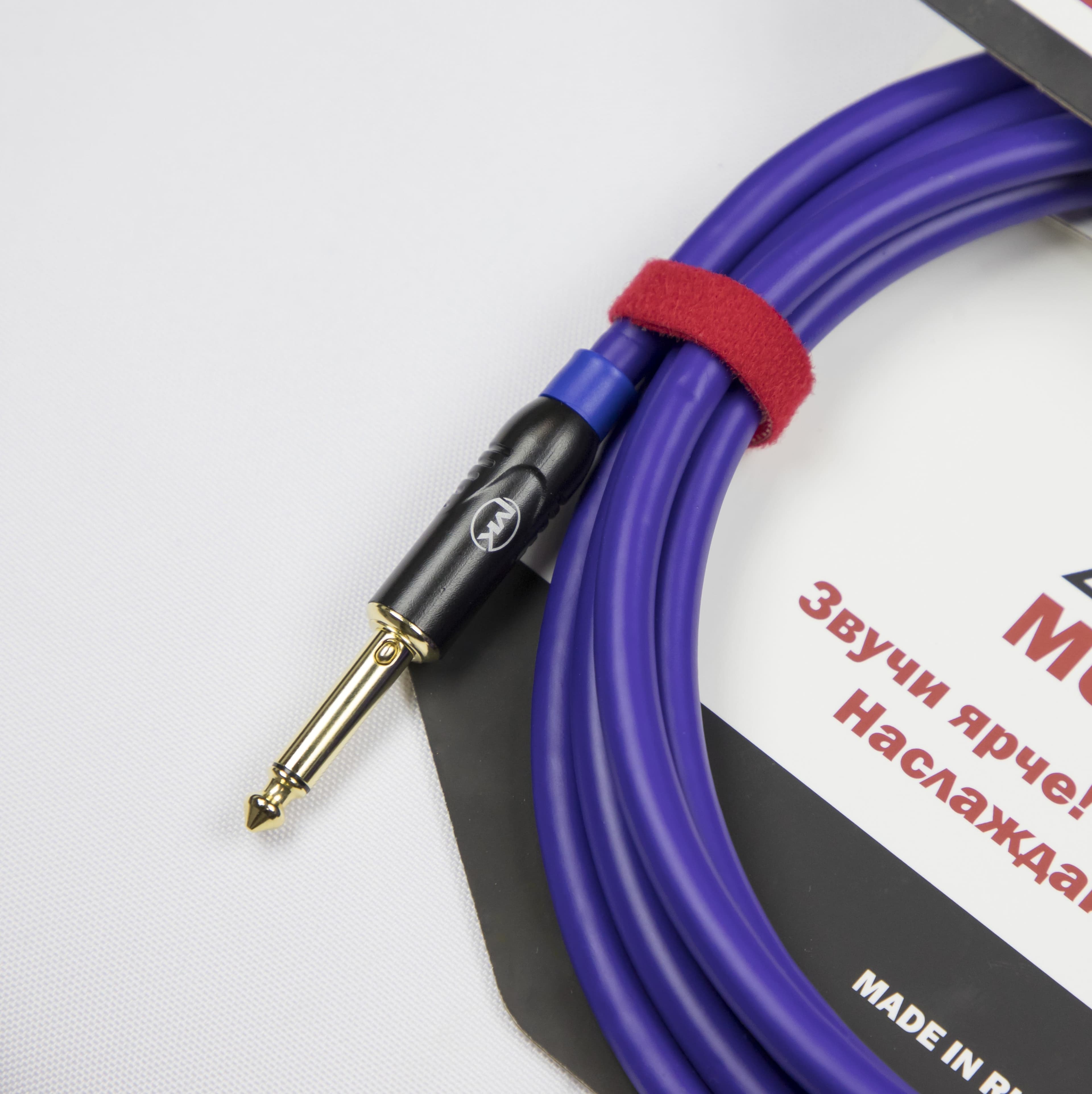 Гитарный кабель MUZKABEL JJFMK1V(RX), JACK - JACK (Отсечка) миниатюра 2