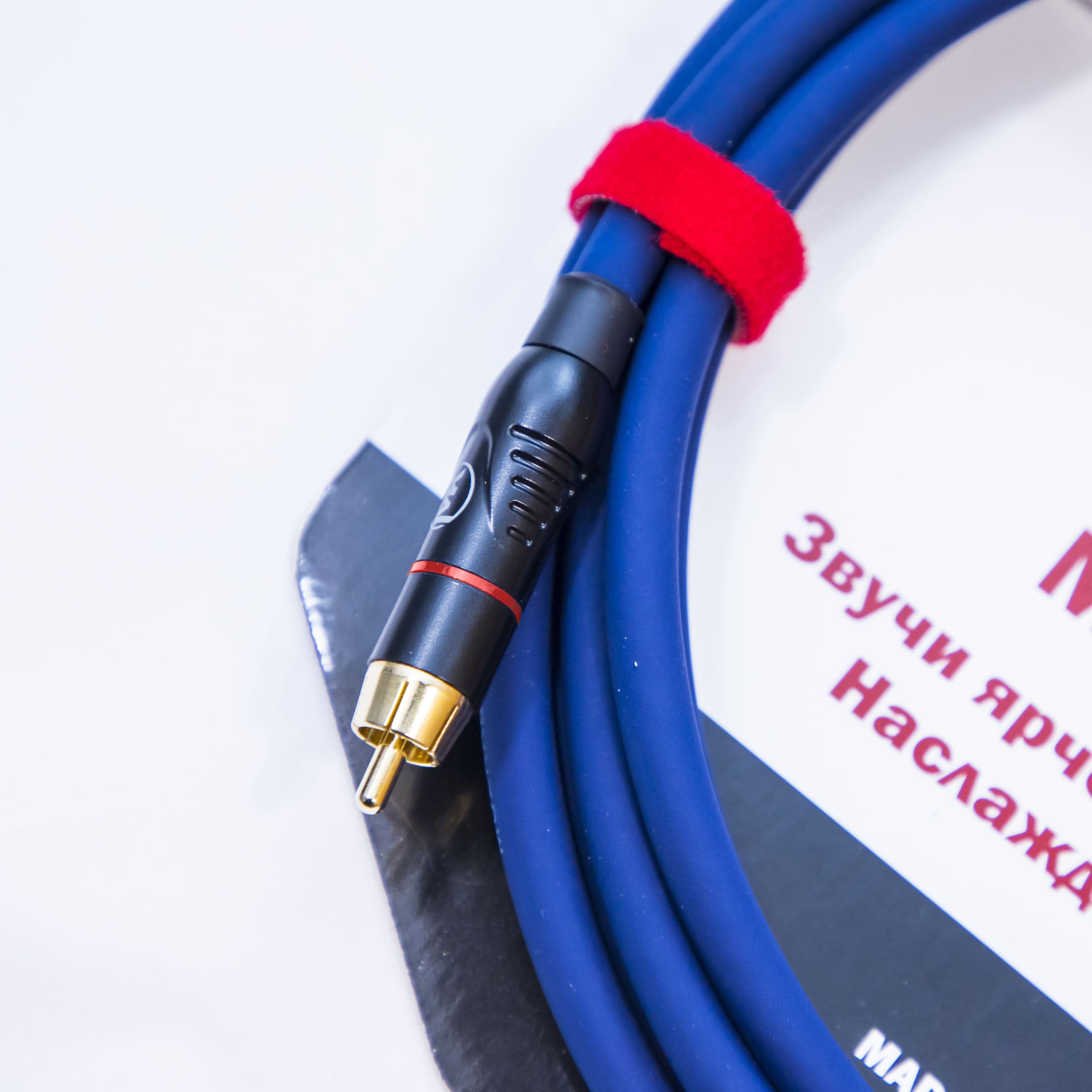 Аудио кабель MUZKABEL RSFIK4S, RCA – RCA (Красное кольцо) миниатюра 2