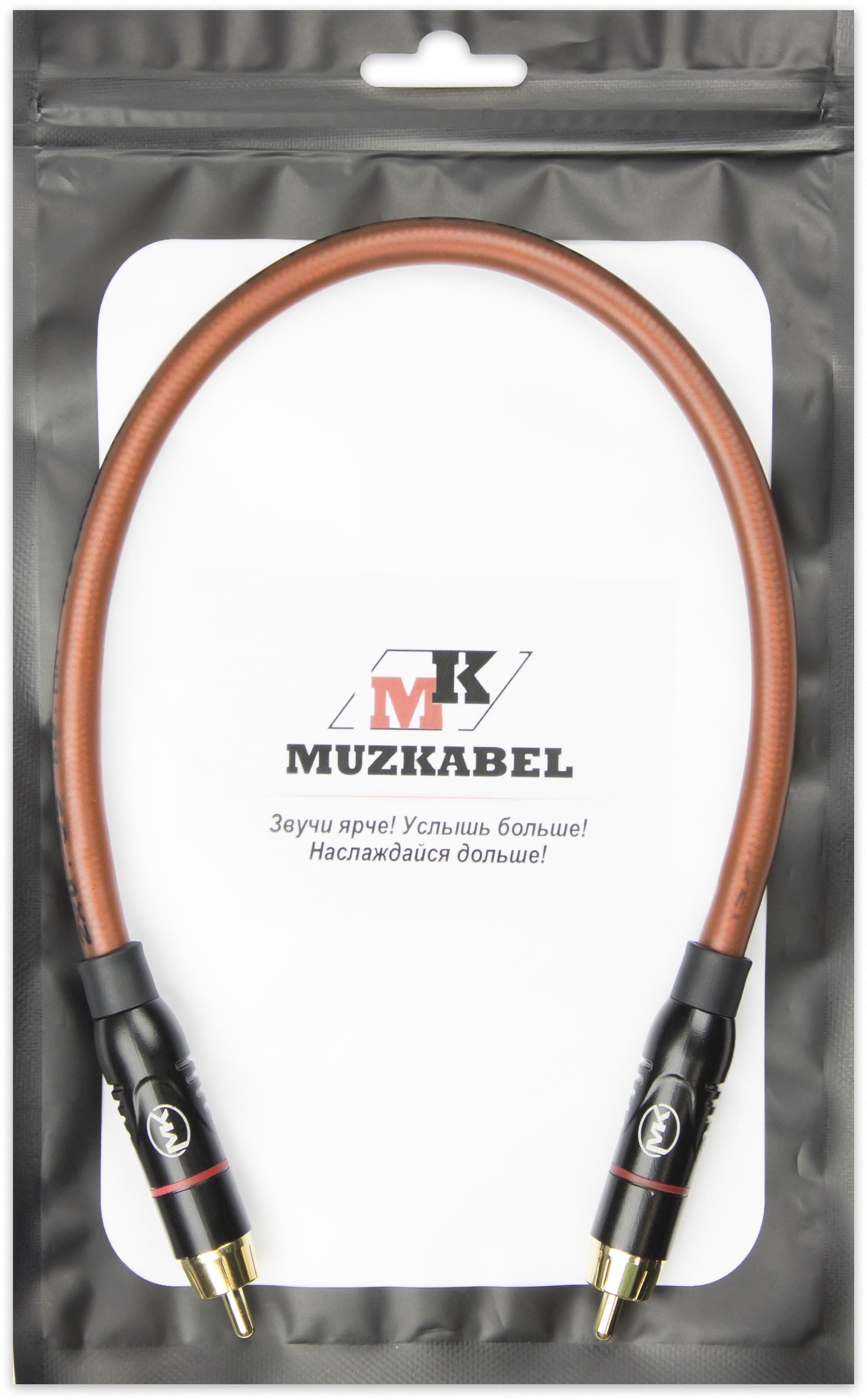 Патч-кабель MUZKABEL RCXMK5BP, RCA – RCA (Красное кольцо)