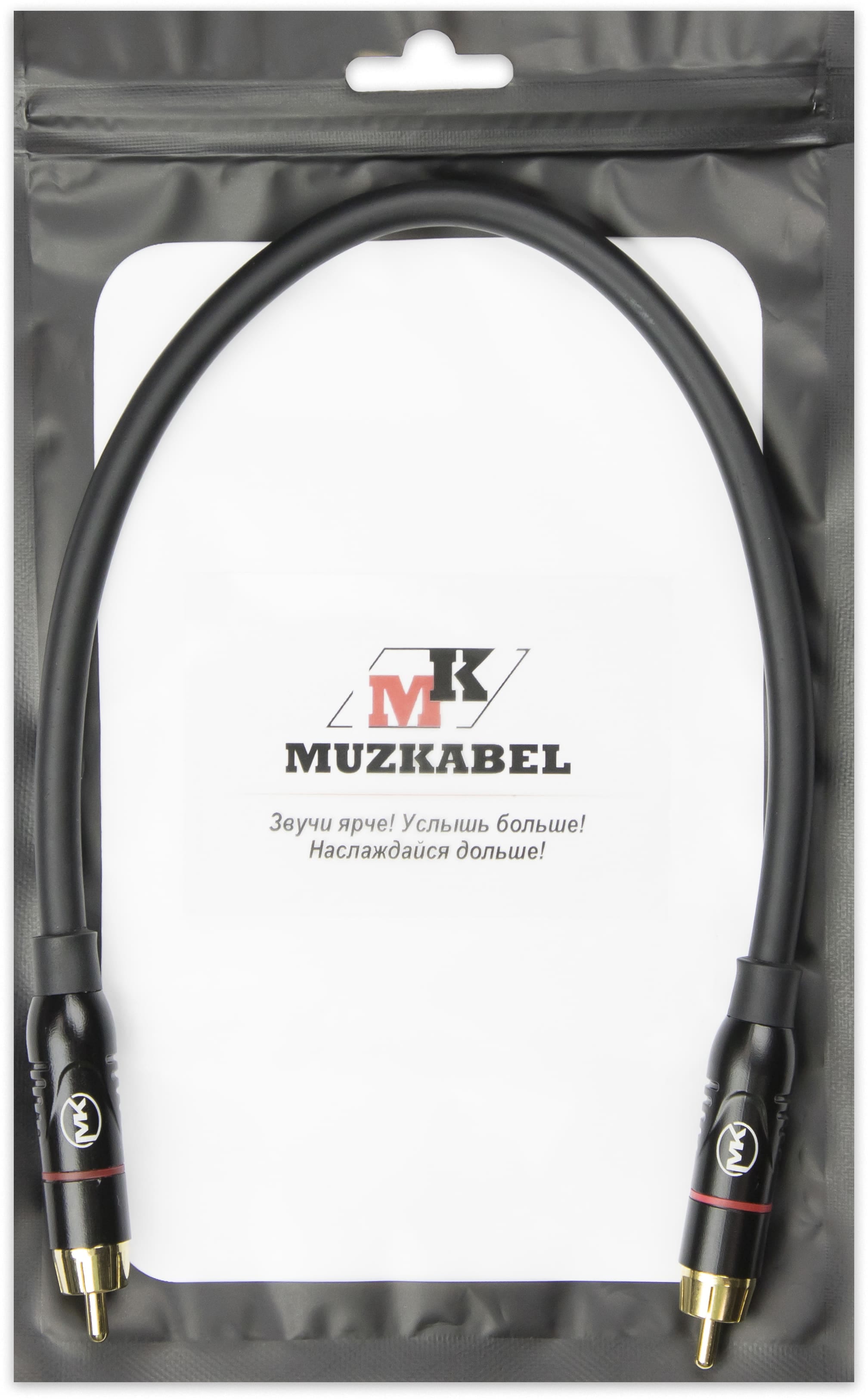 Патч-кабель MUZKABEL RSCMK3P, RCA – RCA (Красное кольцо)