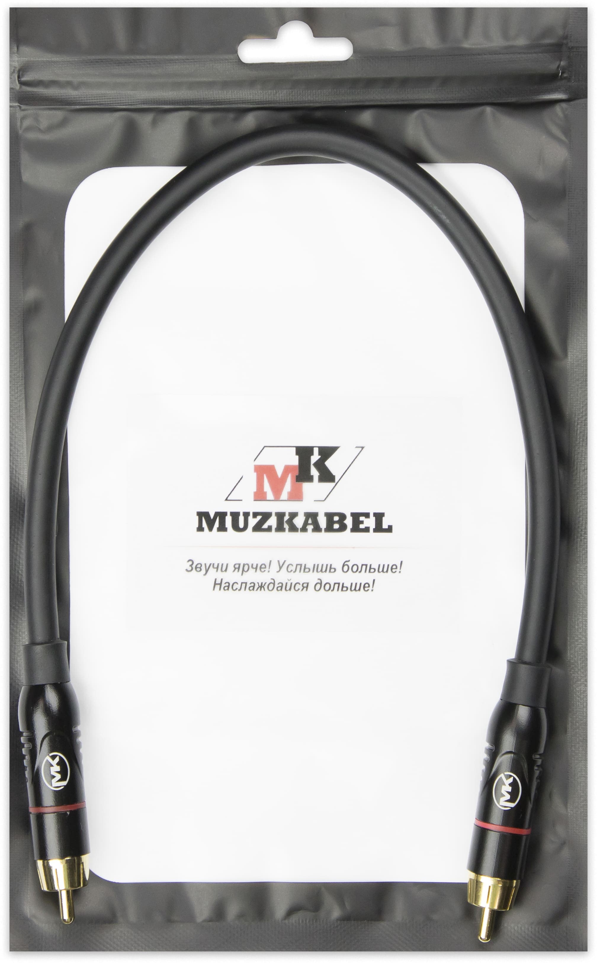 Патч-кабель MUZKABEL RSFIK4BP, RCA – RCA (Красное кольцо)