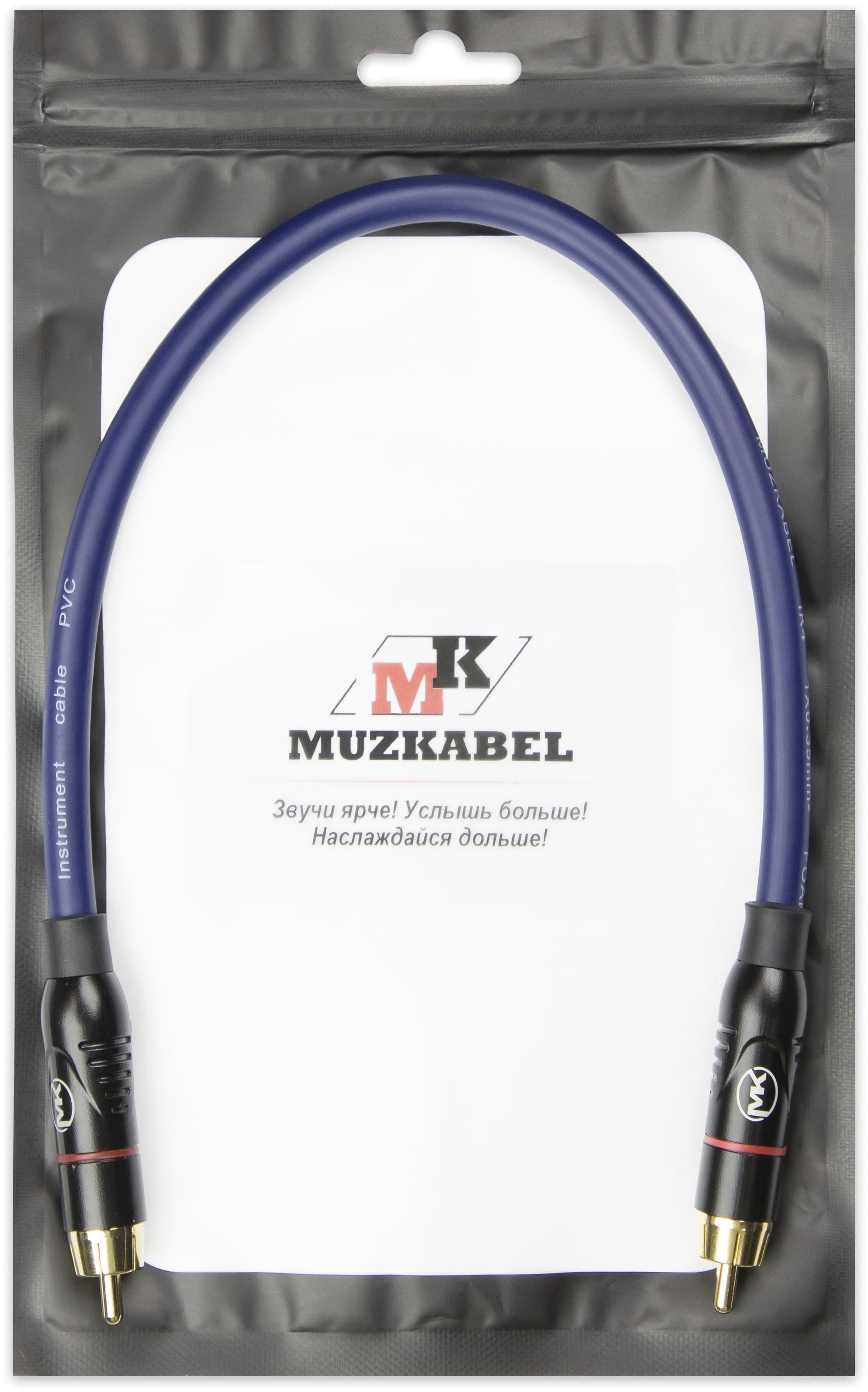 Патч-кабель MUZKABEL RSFIK4SP, RCA – RCA (Красное кольцо)