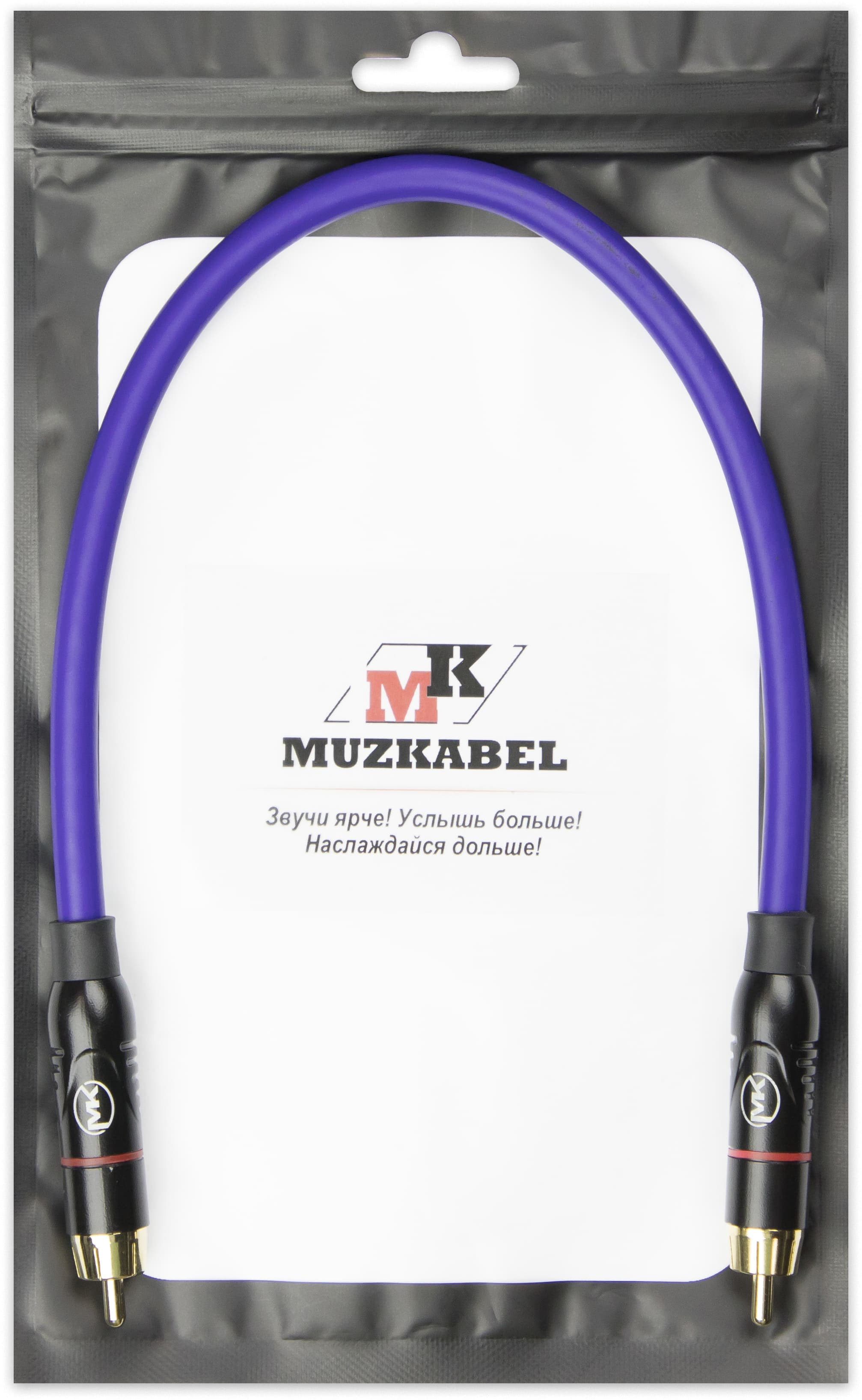 Патч-кабель MUZKABEL RSFIK4VP, RCA – RCA (Красное кольцо)