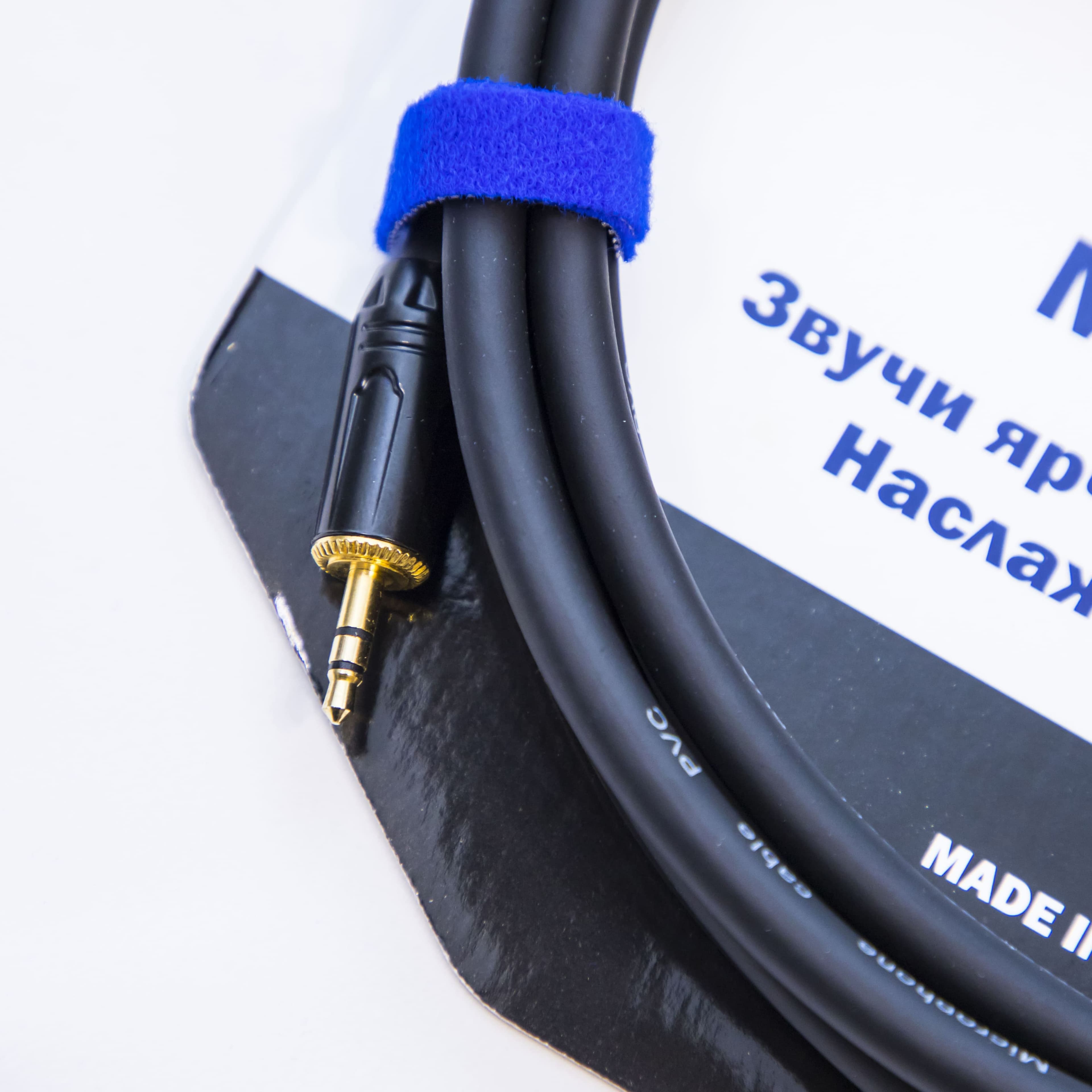 Аудио кабель MUZKABEL MFXMK1B, MINI JACK (3.5) - MINI JACK (3.5) миниатюра 2