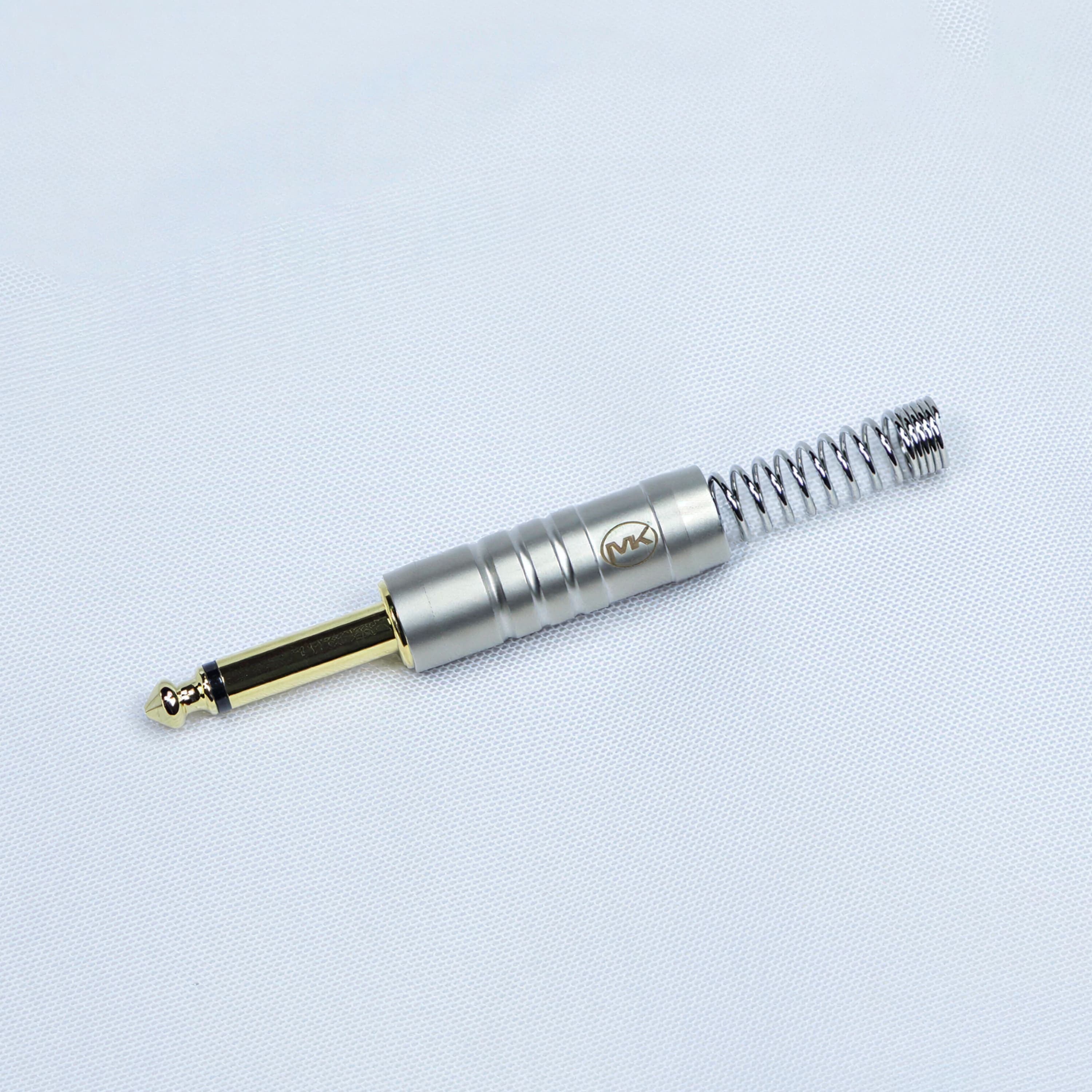 Разъём Jack 6,3 мм MUZKABEL MJ-G NK (моно) никелированный корпус - вид 1