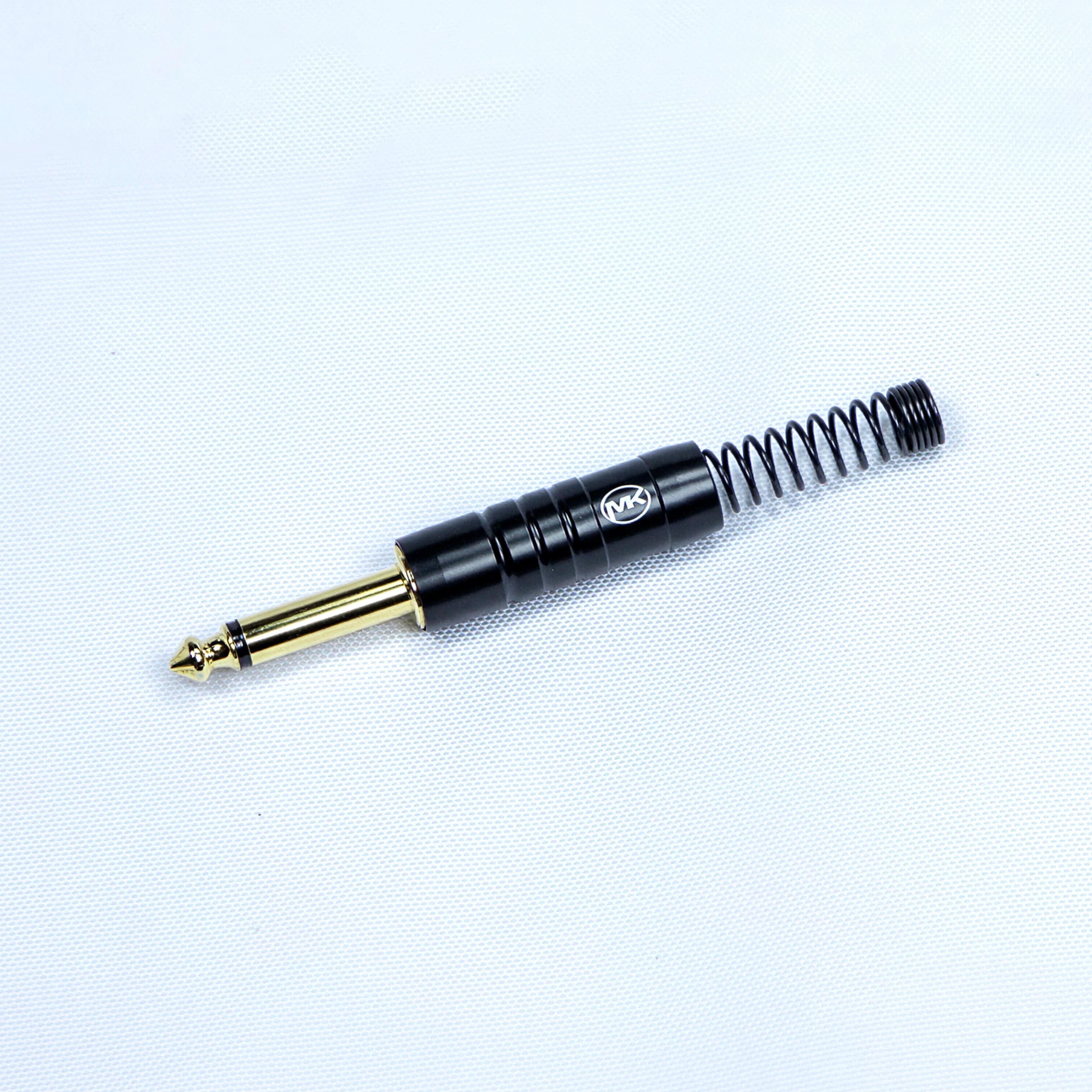 Разъём Jack 6,3 мм MUZKABEL MJ-G BK (моно) чёрный корпус - вид 1