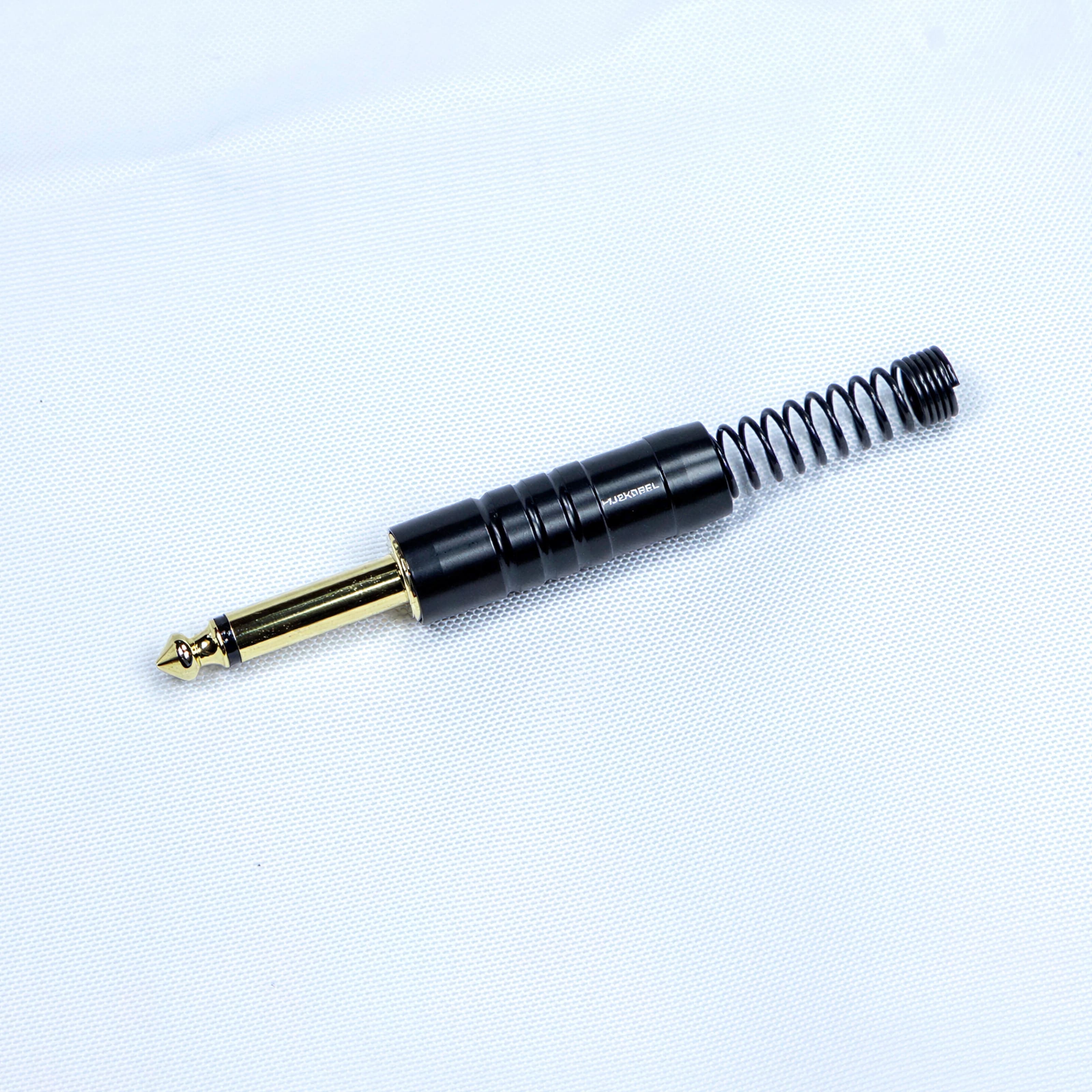 Разъём Jack 6,3 мм MUZKABEL MJ-G BK (моно) чёрный корпус миниатюра 2