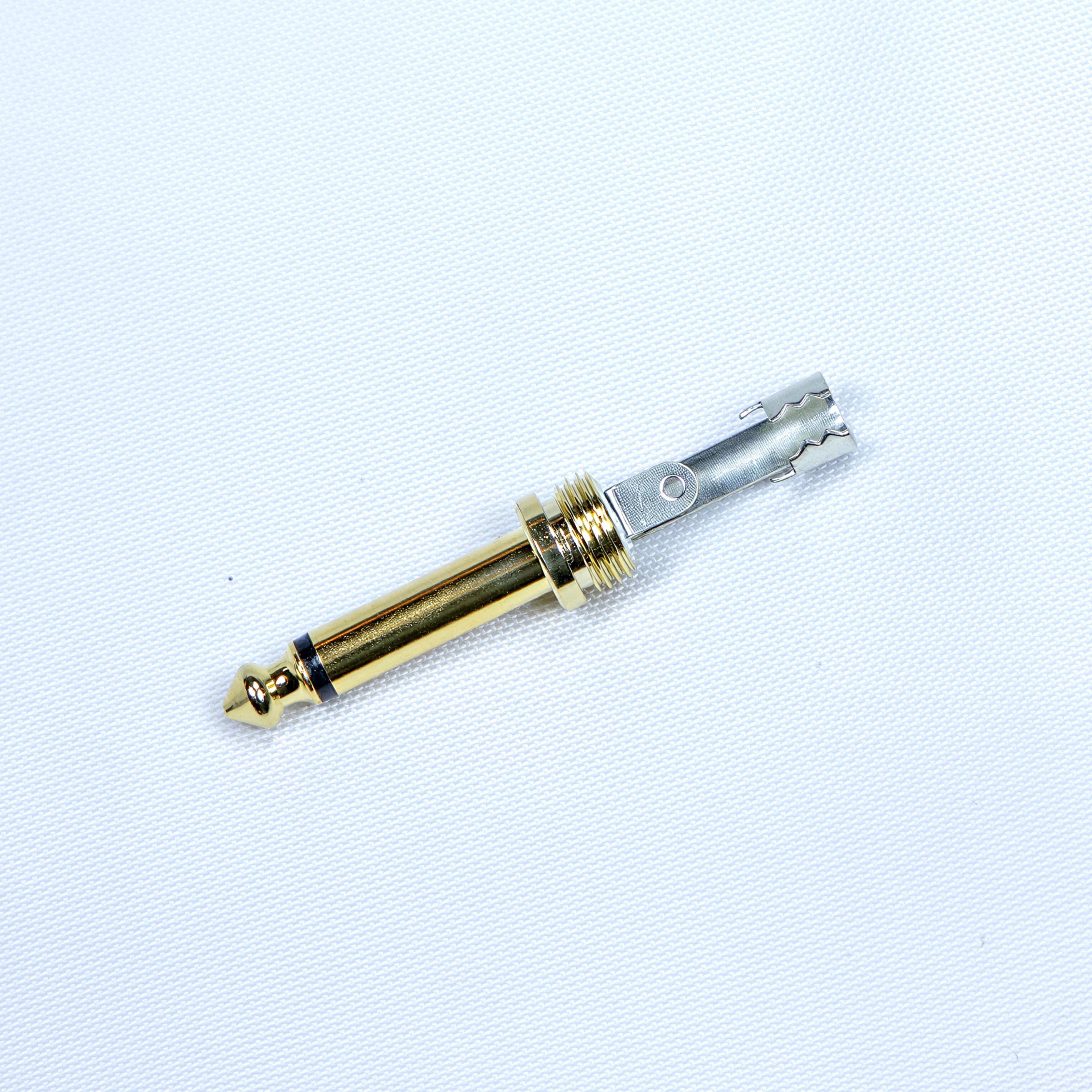 Разъём Jack 6,3 мм MUZKABEL MJ-G BK (моно) чёрный корпус миниатюра 3