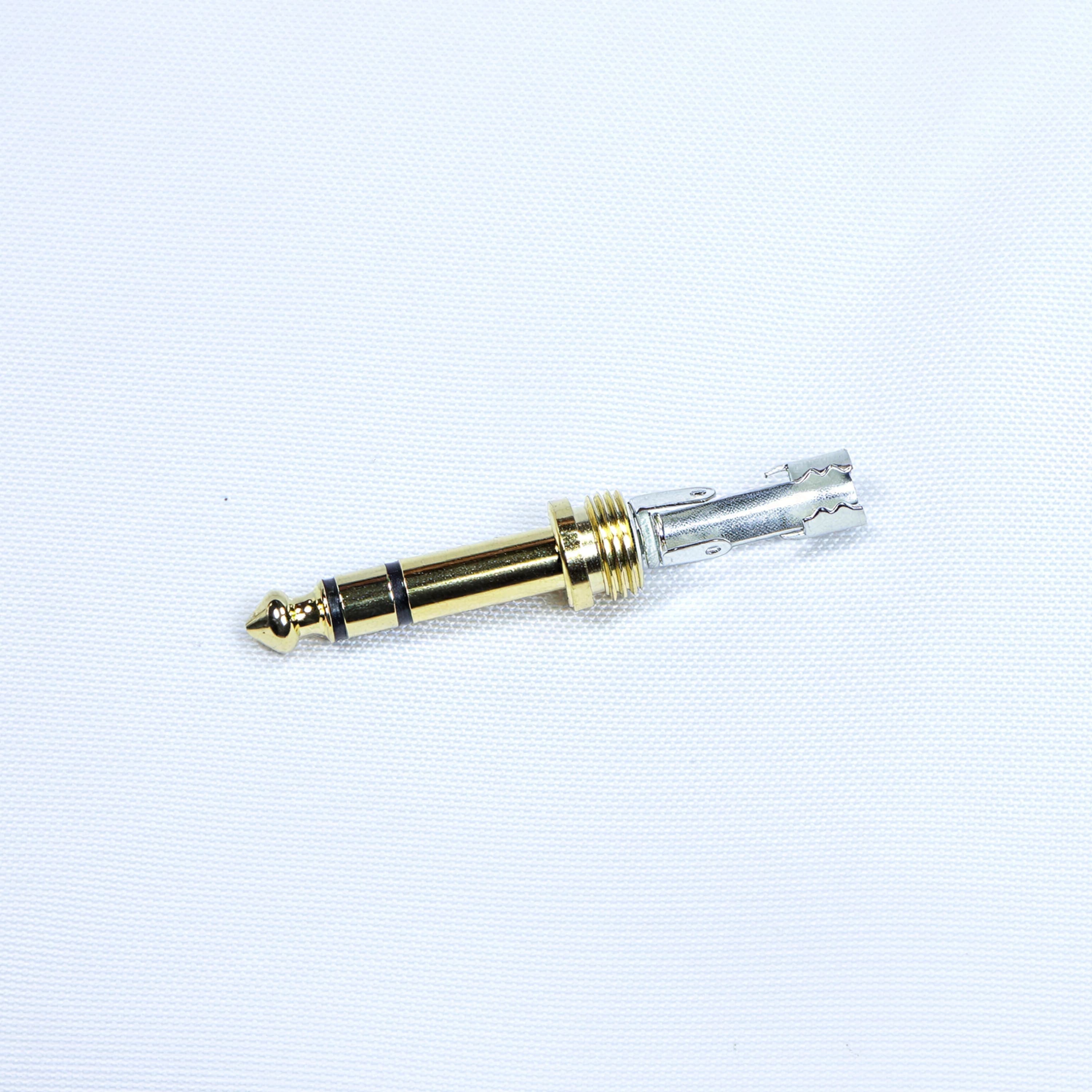Разъём Jack 6,3 мм MUZKABEL MJ-G-S NK (стерео) никелированный корпус миниатюра 3